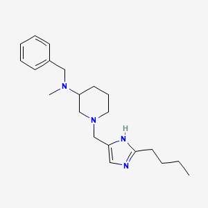 molecular formula C21H32N4 B6119093 N-benzyl-1-[(2-butyl-1H-imidazol-4-yl)methyl]-N-methyl-3-piperidinamine 