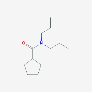 molecular formula C12H23NO B6119108 N,N-二丙基环戊烷甲酰胺 