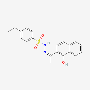 molecular formula C20H20N2O3S B6119127 4-ethyl-N'-[1-(1-hydroxy-2-naphthyl)ethylidene]benzenesulfonohydrazide 