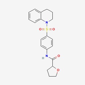 molecular formula C20H22N2O4S B6119194 N-[4-(3,4-dihydro-1(2H)-quinolinylsulfonyl)phenyl]tetrahydro-2-furancarboxamide 