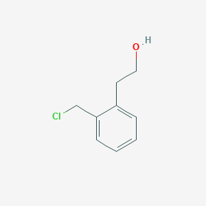 molecular formula C9H11ClO B061192 2-[2-(Chloromethyl)phenyl]ethanol CAS No. 185898-93-5