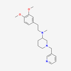 molecular formula C22H31N3O2 B6119312 N-[2-(3,4-dimethoxyphenyl)ethyl]-N-methyl-1-(3-pyridinylmethyl)-3-piperidinamine 
