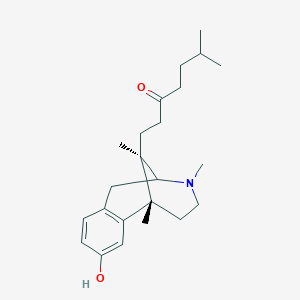 B611932 1-[(1R,13R)-4-hydroxy-1,10,13-trimethyl-10-azatricyclo[7.3.1.02,7]trideca-2(7),3,5-trien-13-yl]-6-methylheptan-3-one CAS No. 68681-43-6