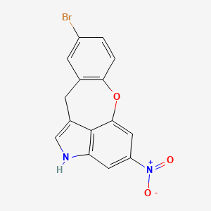 molecular formula C15H9BrN2O3 B6119347 9-bromo-4-nitro-2,11-dihydro[1]benzoxepino[4,3,2-cd]indole 