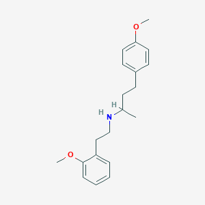 molecular formula C20H27NO2 B6119374 4-(4-methoxyphenyl)-N-[2-(2-methoxyphenyl)ethyl]-2-butanamine 