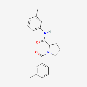 molecular formula C20H22N2O2 B6119412 1-(3-methylbenzoyl)-N-(3-methylphenyl)prolinamide 