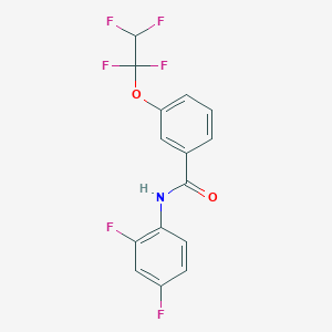 molecular formula C15H9F6NO2 B6119470 N-(2,4-difluorophenyl)-3-(1,1,2,2-tetrafluoroethoxy)benzamide 