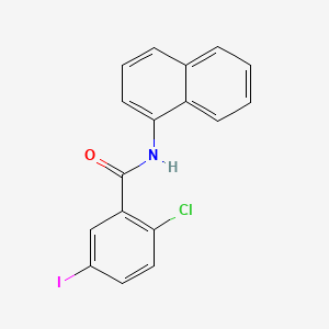 molecular formula C17H11ClINO B6119499 2-chloro-5-iodo-N-1-naphthylbenzamide 