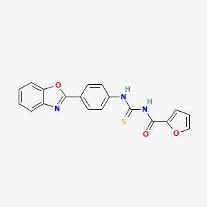 molecular formula C19H13N3O3S B6119573 N-({[4-(1,3-benzoxazol-2-yl)phenyl]amino}carbonothioyl)-2-furamide 