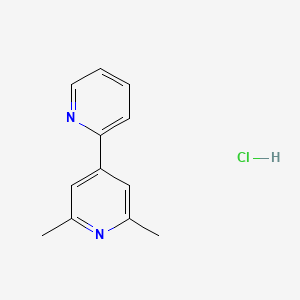 molecular formula C12H13ClN2 B6119598 2',6'-dimethyl-2,4'-bipyridine hydrochloride 