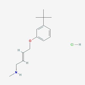 molecular formula C15H24ClNO B6119671 [4-(3-tert-butylphenoxy)but-2-en-1-yl]methylamine hydrochloride 