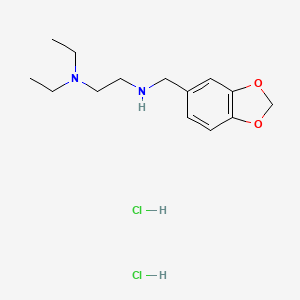 molecular formula C14H24Cl2N2O2 B6119764 N'-(1,3-benzodioxol-5-ylmethyl)-N,N-diethylethane-1,2-diamine dihydrochloride 