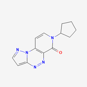 molecular formula C13H13N5O B6119809 7-cyclopentylpyrazolo[5,1-c]pyrido[4,3-e][1,2,4]triazin-6(7H)-one 