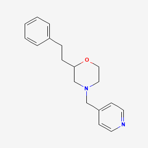 molecular formula C18H22N2O B6119859 2-(2-phenylethyl)-4-(4-pyridinylmethyl)morpholine 