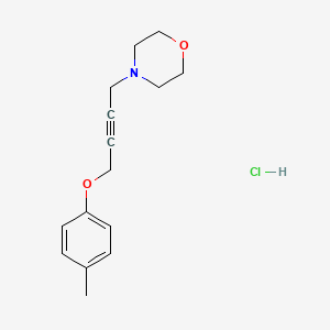 molecular formula C15H20ClNO2 B6119874 4-[4-(4-methylphenoxy)but-2-yn-1-yl]morpholine hydrochloride 