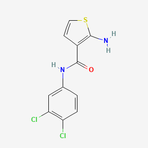 molecular formula C11H8Cl2N2OS B6119878 2-amino-N-(3,4-dichlorophenyl)-3-thiophenecarboxamide 