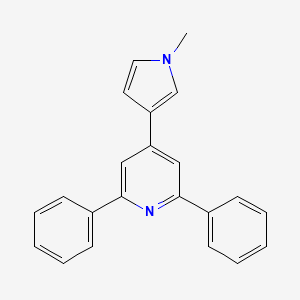 molecular formula C22H18N2 B6119989 4-(1-methyl-1H-pyrrol-3-yl)-2,6-diphenylpyridine 