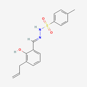 molecular formula C17H18N2O3S B6119993 N'-(3-allyl-2-hydroxybenzylidene)-4-methylbenzenesulfonohydrazide 