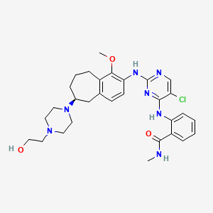 molecular formula C30H38ClN7O3 B612000 Cep-37440 CAS No. 1391712-60-9