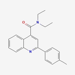 molecular formula C21H22N2O B6120023 N,N-diethyl-2-(4-methylphenyl)-4-quinolinecarboxamide 