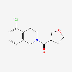 molecular formula C14H16ClNO2 B6120053 5-chloro-2-(tetrahydro-3-furanylcarbonyl)-1,2,3,4-tetrahydroisoquinoline 