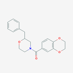 molecular formula C20H21NO4 B6120158 2-benzyl-4-(2,3-dihydro-1,4-benzodioxin-6-ylcarbonyl)morpholine 