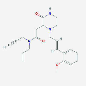 N-allyl-2-{1-[(2E)-3-(2-methoxyphenyl)-2-propen-1-yl]-3-oxo-2-piperazinyl}-N-2-propyn-1-ylacetamide