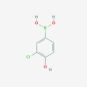 molecular formula C6H6BClO3 B061202 3-Chloro-4-hydroxyphenylboronic acid CAS No. 182344-13-4