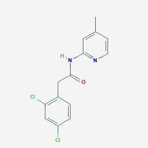 molecular formula C14H12Cl2N2O B6120237 2-(2,4-dichlorophenyl)-N-(4-methyl-2-pyridinyl)acetamide 