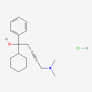 molecular formula C19H28ClNO B6120331 1-cyclohexyl-5-(dimethylamino)-1-phenyl-3-pentyn-1-ol hydrochloride 
