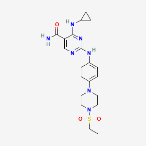 molecular formula C20H27N7O3S B612036 Cerdulatinib CAS No. 1198300-79-6