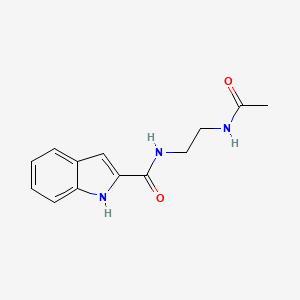 molecular formula C13H15N3O2 B6120372 N-[2-(acetylamino)ethyl]-1H-indole-2-carboxamide 