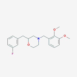 4-(2,3-dimethoxybenzyl)-2-(3-fluorobenzyl)morpholine