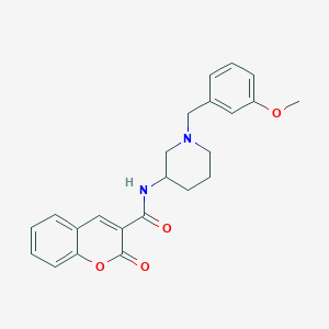 molecular formula C23H24N2O4 B6120434 N-[1-(3-methoxybenzyl)-3-piperidinyl]-2-oxo-2H-chromene-3-carboxamide 