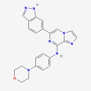 molecular formula C23H21N7O B612047 恩托司替尼 CAS No. 1229208-44-9