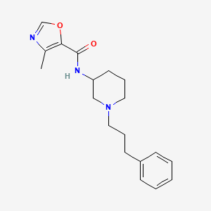 4-methyl-N-[1-(3-phenylpropyl)-3-piperidinyl]-1,3-oxazole-5-carboxamide