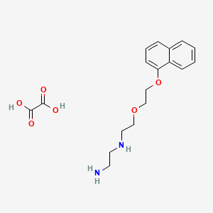 molecular formula C18H24N2O6 B6120602 N-{2-[2-(1-naphthyloxy)ethoxy]ethyl}-1,2-ethanediamine oxalate 