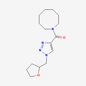 molecular formula C15H24N4O2 B6120622 1-{[1-(tetrahydro-2-furanylmethyl)-1H-1,2,3-triazol-4-yl]carbonyl}azocane 