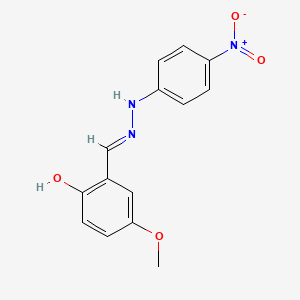 molecular formula C14H13N3O4 B6120672 2-hydroxy-5-methoxybenzaldehyde (4-nitrophenyl)hydrazone 