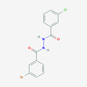 molecular formula C14H10BrClN2O2 B6120684 3-bromo-N'-(3-chlorobenzoyl)benzohydrazide 
