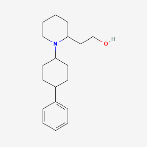 molecular formula C19H29NO B6120732 2-[1-(4-phenylcyclohexyl)-2-piperidinyl]ethanol 