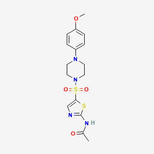 molecular formula C16H20N4O4S2 B6120743 N-(5-{[4-(4-methoxyphenyl)-1-piperazinyl]sulfonyl}-1,3-thiazol-2-yl)acetamide 