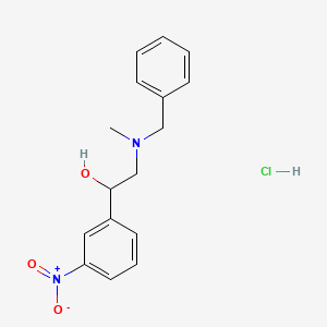 molecular formula C16H19ClN2O3 B6120749 2-[benzyl(methyl)amino]-1-(3-nitrophenyl)ethanol hydrochloride 