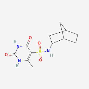 molecular formula C12H17N3O4S B6120766 N-bicyclo[2.2.1]hept-2-yl-2-hydroxy-4-methyl-6-oxo-1,6-dihydro-5-pyrimidinesulfonamide 