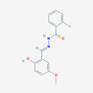 molecular formula C15H13IN2O3 B6120770 N'-(2-hydroxy-5-methoxybenzylidene)-2-iodobenzohydrazide 