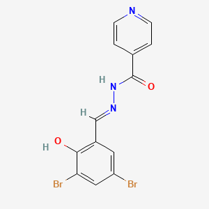 molecular formula C13H9Br2N3O2 B6120808 N'-(3,5-二溴-2-羟基苯亚甲基)异烟肼 