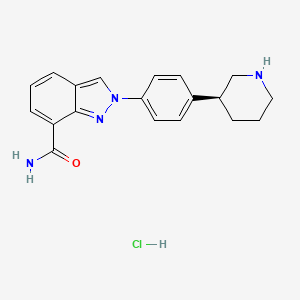 molecular formula C19H21ClN4O B612085 盐酸尼拉帕利 CAS No. 1038915-64-8
