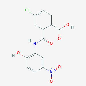 molecular formula C14H13ClN2O6 B6120853 4-chloro-6-{[(2-hydroxy-5-nitrophenyl)amino]carbonyl}-3-cyclohexene-1-carboxylic acid 