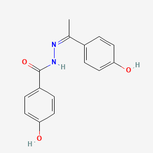 molecular formula C15H14N2O3 B6120944 4-hydroxy-N'-[1-(4-hydroxyphenyl)ethylidene]benzohydrazide 