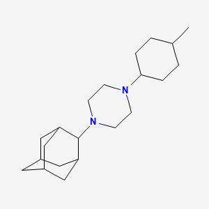 molecular formula C21H36N2 B6120969 1-(2-adamantyl)-4-(4-methylcyclohexyl)piperazine 